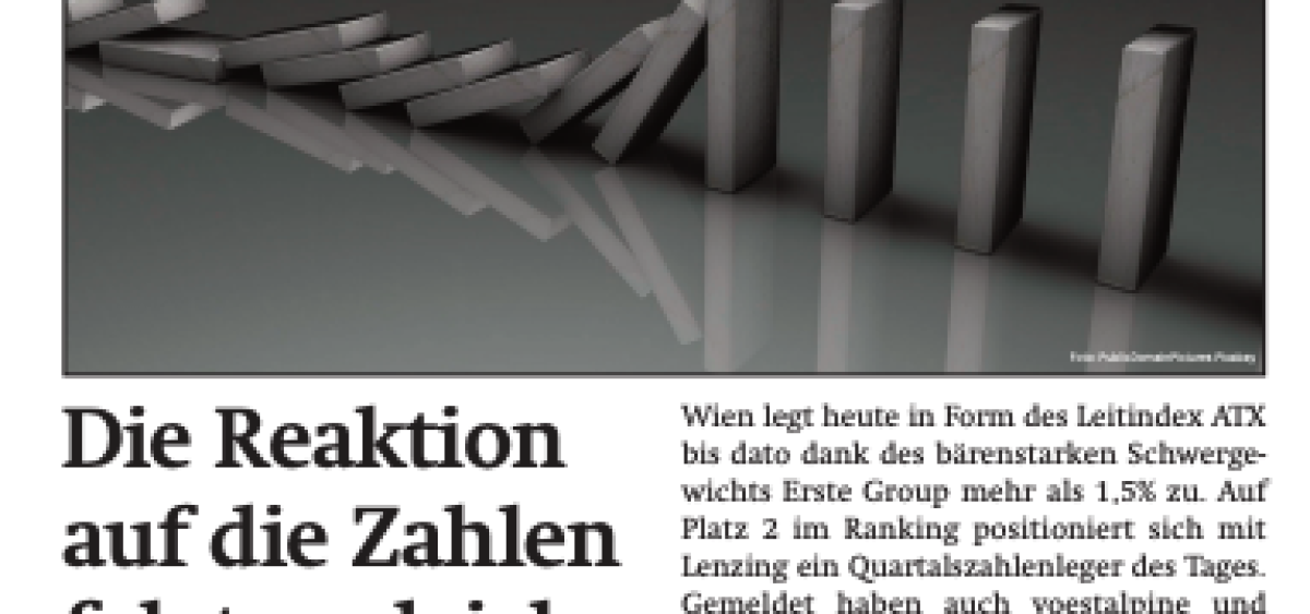 Beitragsbild zu News aus dem Börse Express PDF vom 07.08.2024: Lenzing, Österreichische Post und voestalpine im Soll und Ist