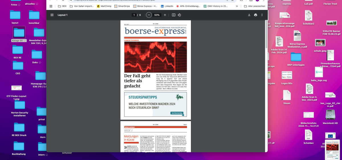 Beitragsbild zu News aus dem Börse Express PDF vom 04.12.2024 - Der Fall geht tiefer als gedacht