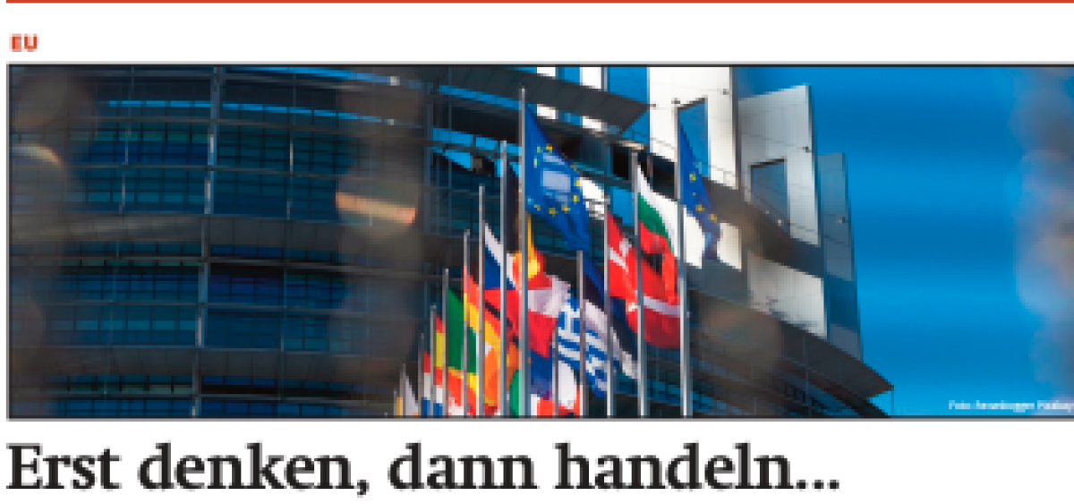 Beitragsbild zu News aus dem Börse Express PDF vom 18.04.2024: Erst denken, dann handeln ... und 'saubillige' Immoaktien - News zu Amag, Bawag, Erste Group, EVN, Frequentis, Palfinger, Varta - F&E-Riesen und -Zwerge - Ladenhüter E-Auto...