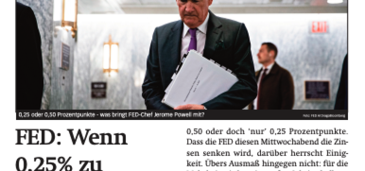 Beitragsbild zu News aus dem Börse Express PDF vom 16.09.2024: Wenn 0,25% zu Welten werden