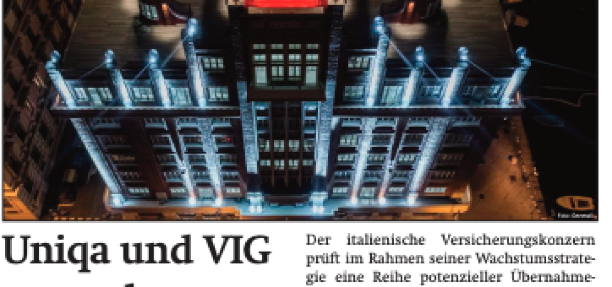 Beitragsbild zu News aus dem Börse Express PDF vom 07.03.2024: Uniqa und VIG unter des Löwen Flügel? - Zahlen von Palfinger, Uniqa und Zumtobel - News von Amag und Frequentis - Wohl und Wehe der glorreichen Sieben - Alles außer Euro...