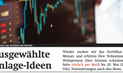 Beitragsbild zu News aus dem Börse Express PDF vom 20.05.2025: Viel Gold beim Zertifikat des Monats und die News des Tages