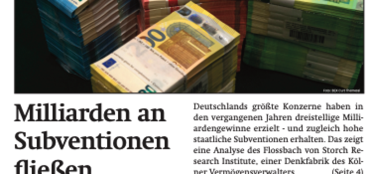 Beitragsbild zu News aus dem Börse Express PDF vom 29.07.2024: Die Milliarden fließen