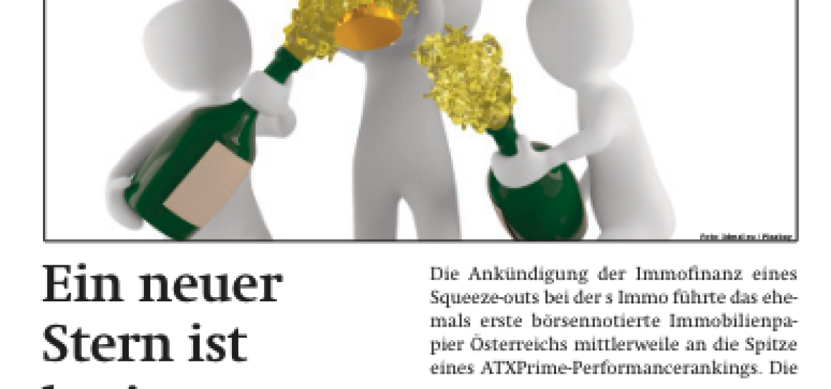 Beitragsbild zu News aus dem Börse Express PDF vom 27.05.2024: A new star am Wiener Börsenhimmel ... aber nicht mehr lange