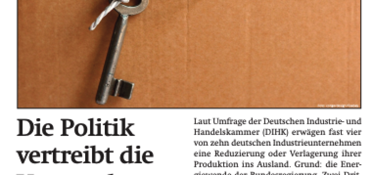 Beitragsbild zu News aus dem Börse Express PDF vom 02.08.2024: Die Politik vertreibt die Unternehmen und Erste Group im Soll und Ist