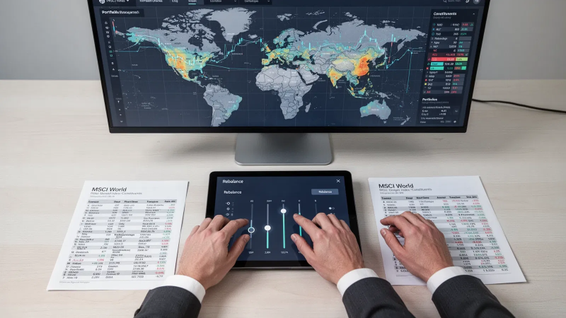 Beitragsbild zu iShares MSCI World ETF: Rebalancing