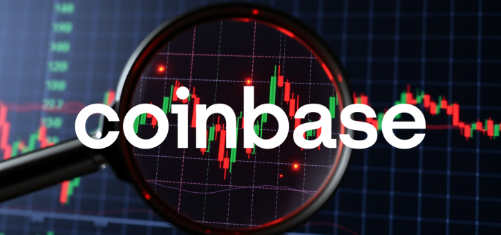 Beitragsbild zu Coinbase Aktie: Entscheidung an kritischer Marke