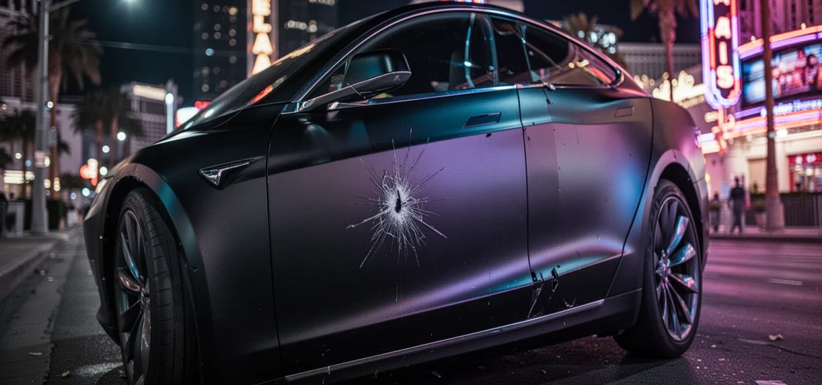 Beitragsbild zu Tesla Aktie: Angriff in Las Vegas