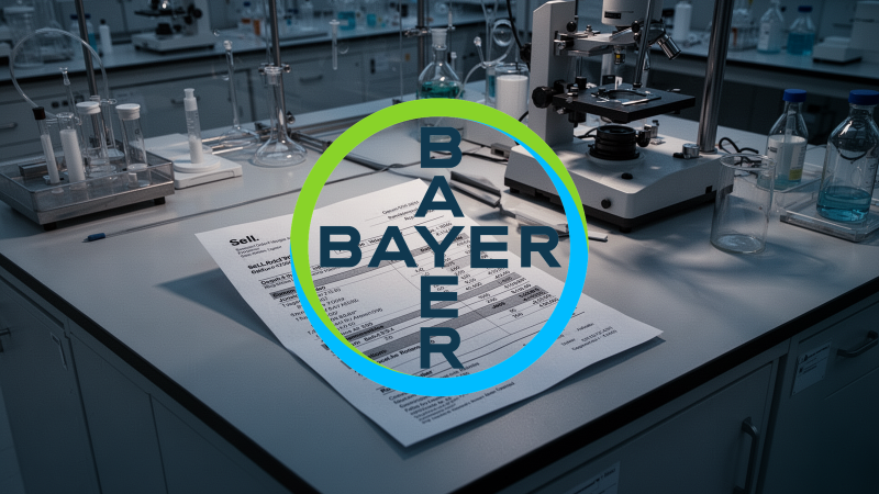 Beitragsbild zu Bayer Aktie: Großverkauf bremst Erholung