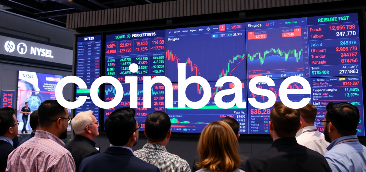 Beitragsbild zu Coinbase Aktie: Klingt vielversprechend!